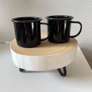 NWOT Two Camping Cup Metal Enamel Aluminum Coffee lightweight camping Cups